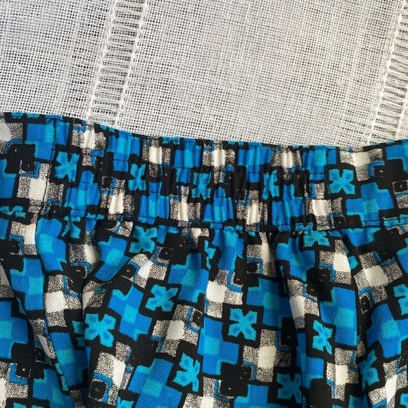 Sag Harbor Y2k Blue Geometric Patterned Maxi Skirt. - Picture 5 of 9
